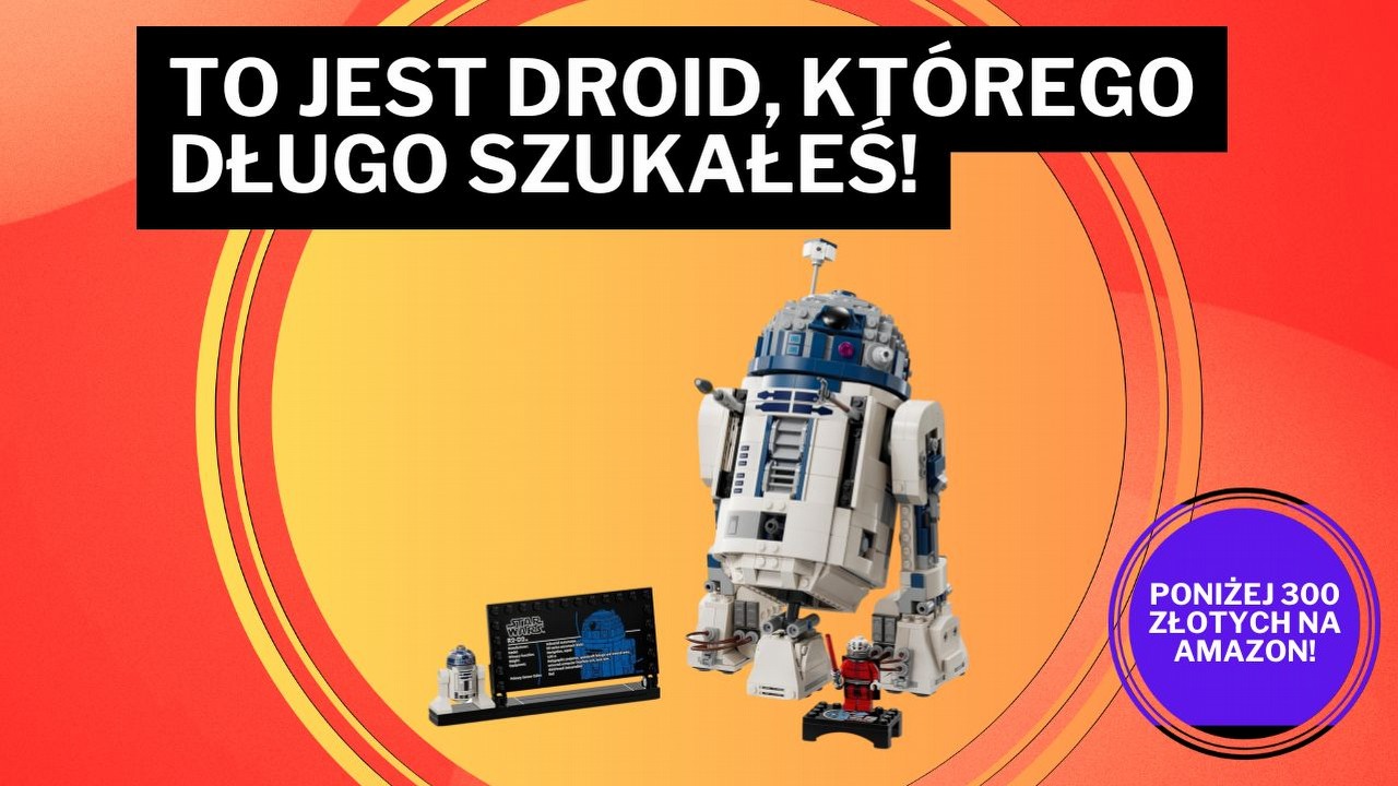 Amazon szokuje ofertą na klockowego R2-D2, którego kupisz 150 zł taniej niż w oficjalnym sklepie LEGO, źródło grafiki: Amazon.