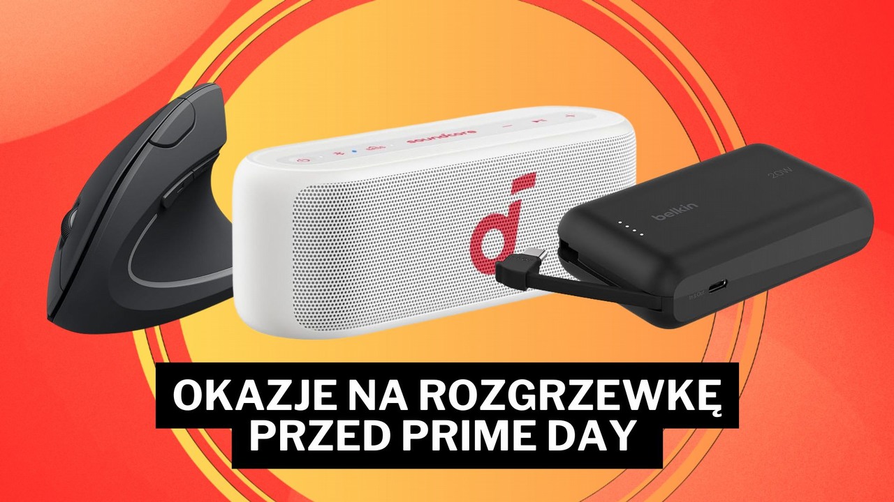 Najlepsze okazje na Amazonie przed Prime Day - dzisiaj w świetnej cenie funkcjonalny powerbank, podwójna ładowarka i potężny głośnik, źródło grafiki: Amazon; grafiki promocyjne.