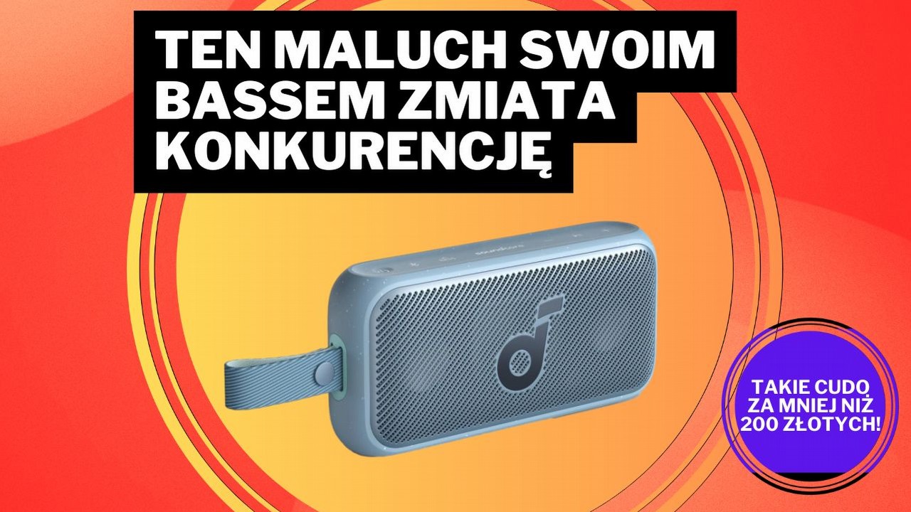 Ten głośnik rywalizuje z Bose Soundlink, a kosztuje ułamek jego ceny. Sprzęt Ankera kupisz w nieziemskiej promocji z okazji Amazon Prime Day, źródło grafiki: Amazon.