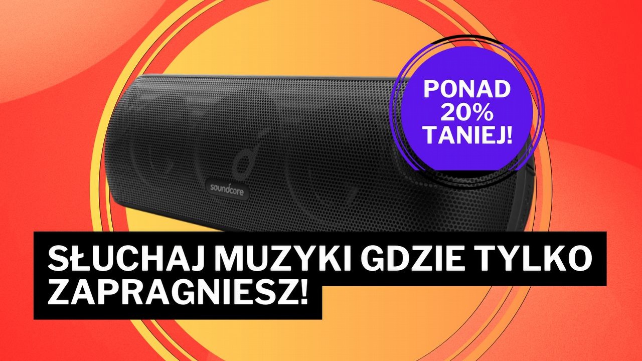 „Ten głośnik to prawdziwa petarda!” Zachwycający jakością dźwięku sprzęt Ankera można teraz zgarnąć ponad 20% taniej, źródło grafiki: Anker.