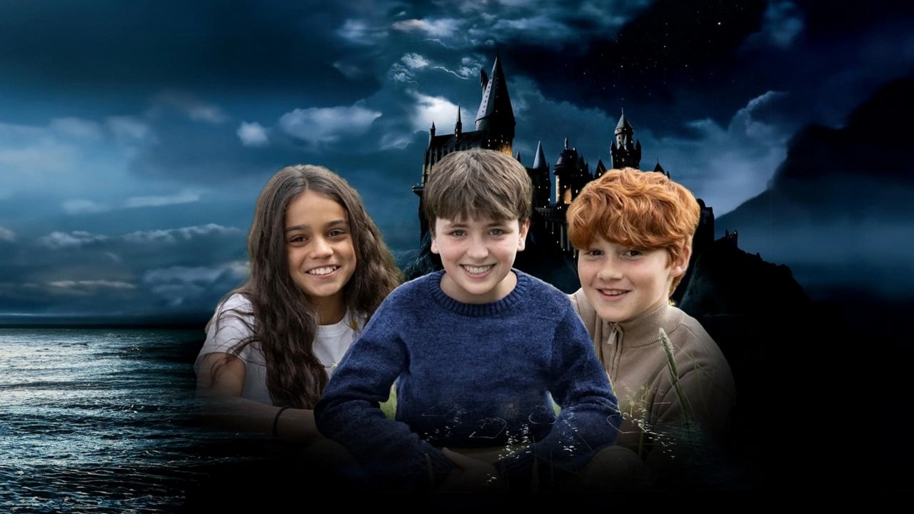 Harry Potter wkroczył na plan. Dominic McLaughlin pozuje w nowym mundurku Hogwartu z serialu HBO Max, źródło grafiki: HBO / Harry Potter i Kamień filozoficzny, Chris Columbus, Warner Bros. Pictures, 2001.