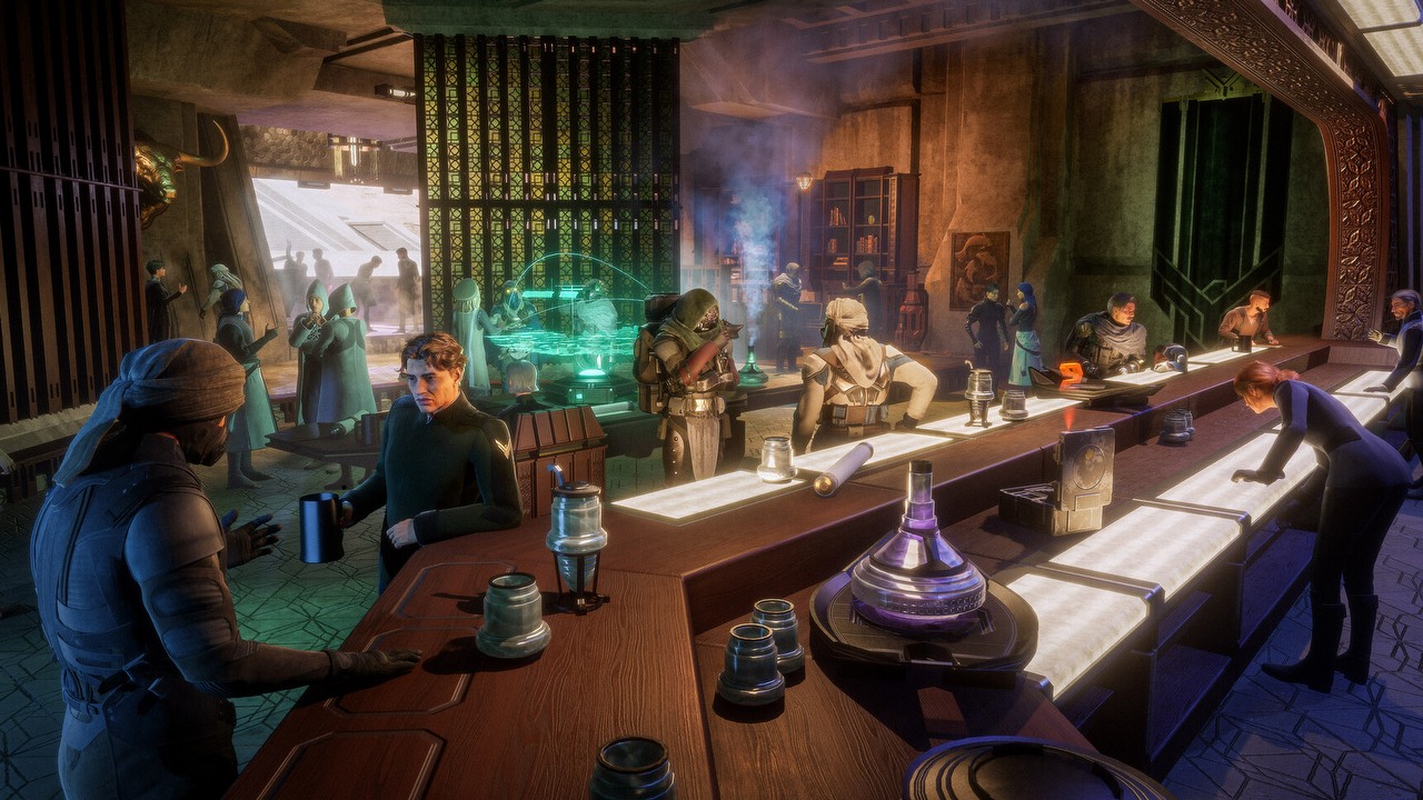 Kilka gildii w Dune: Awakening ogłosiło się królami pustyni i utworzyło „radę”, co natychmiast wymusiło ruch rebeliantów, źródło grafiki: Funcom.