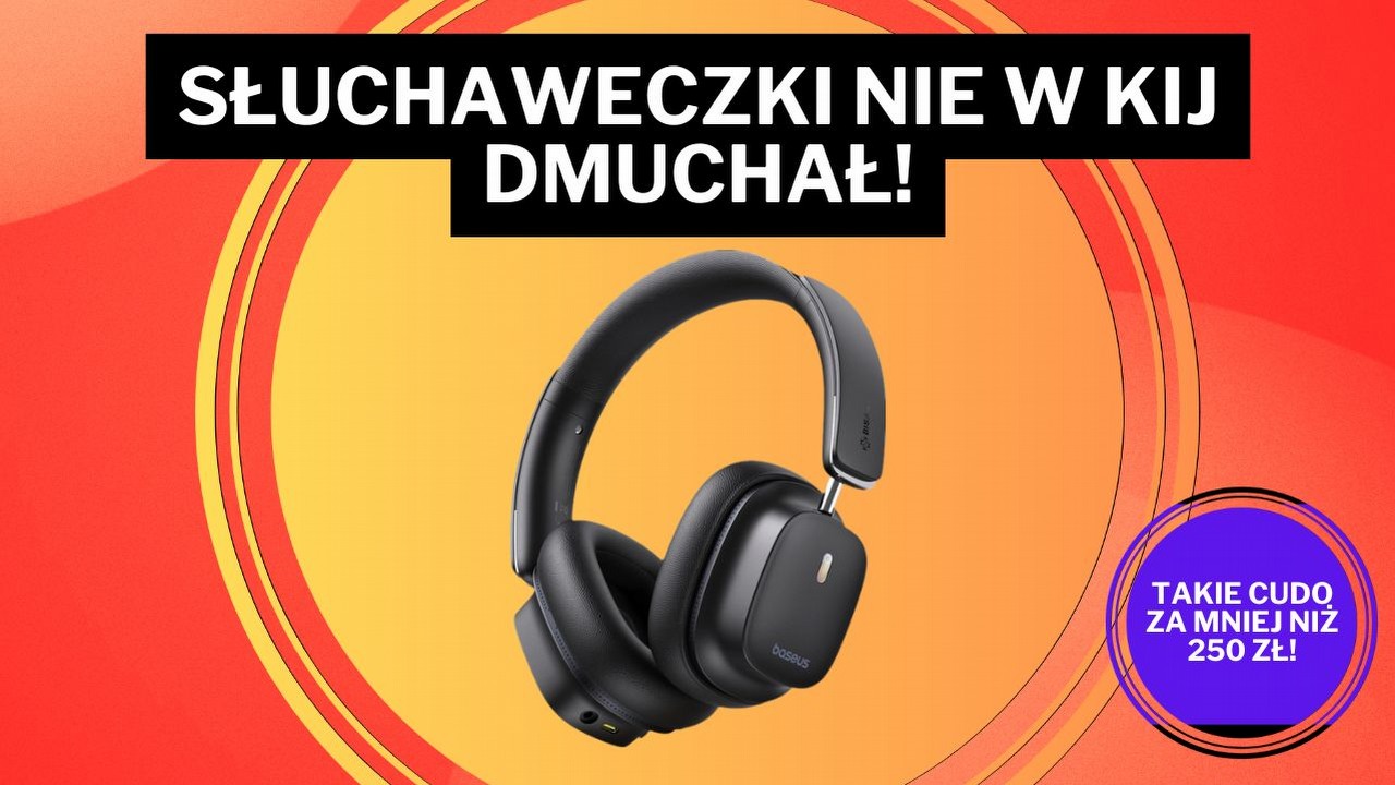 Amazon zwariował, oferując te słuchawki taniej niż na Prime Day! Działają nawet do 65 godzin na jednym naładowaniu, źródło grafiki: Baseus.