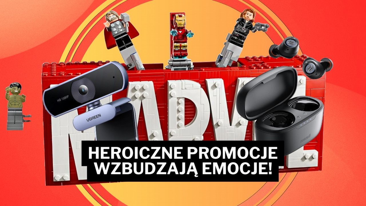 Najlepsze okazje na Amazonie - zaszalej z polecanymi przez kompozytorów słuchawkami oraz klockowymi wersjami herosów Marvela, źródło grafiki: Amazon.pl.