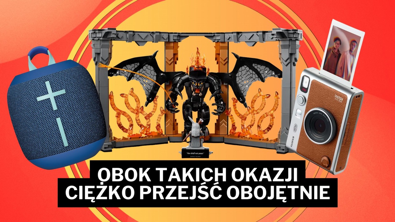 Najlepsze okazje na Amazonie - dziś w świetnej cenie LEGO dla fanów Władcy Pierścieni i kompaktowa ładowarka, źródło grafiki: LEGO, Amazon; grafiki promocyjne.
