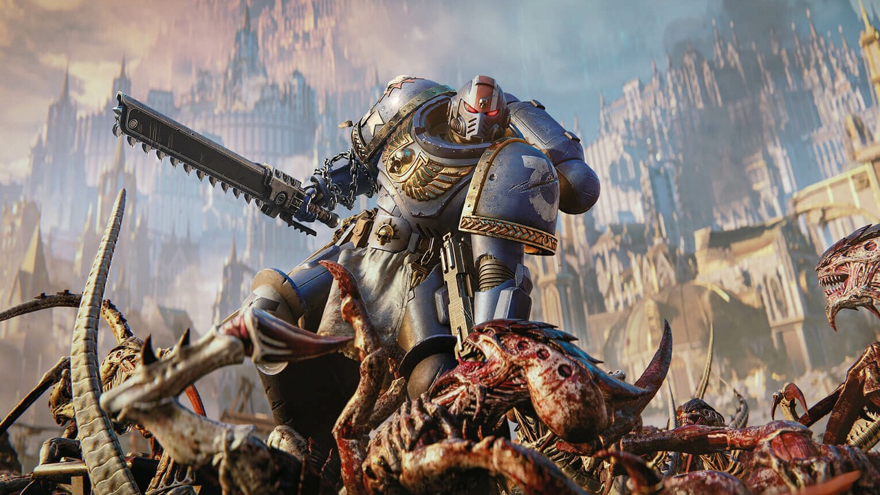 Niemal wszystkie bronie palne w strzelance Space Marine 2 zostały ulepszone. Klasa szturmowca wreszcie doczekała się pożądanych zmian, źródło grafiki: Saber Interactive.