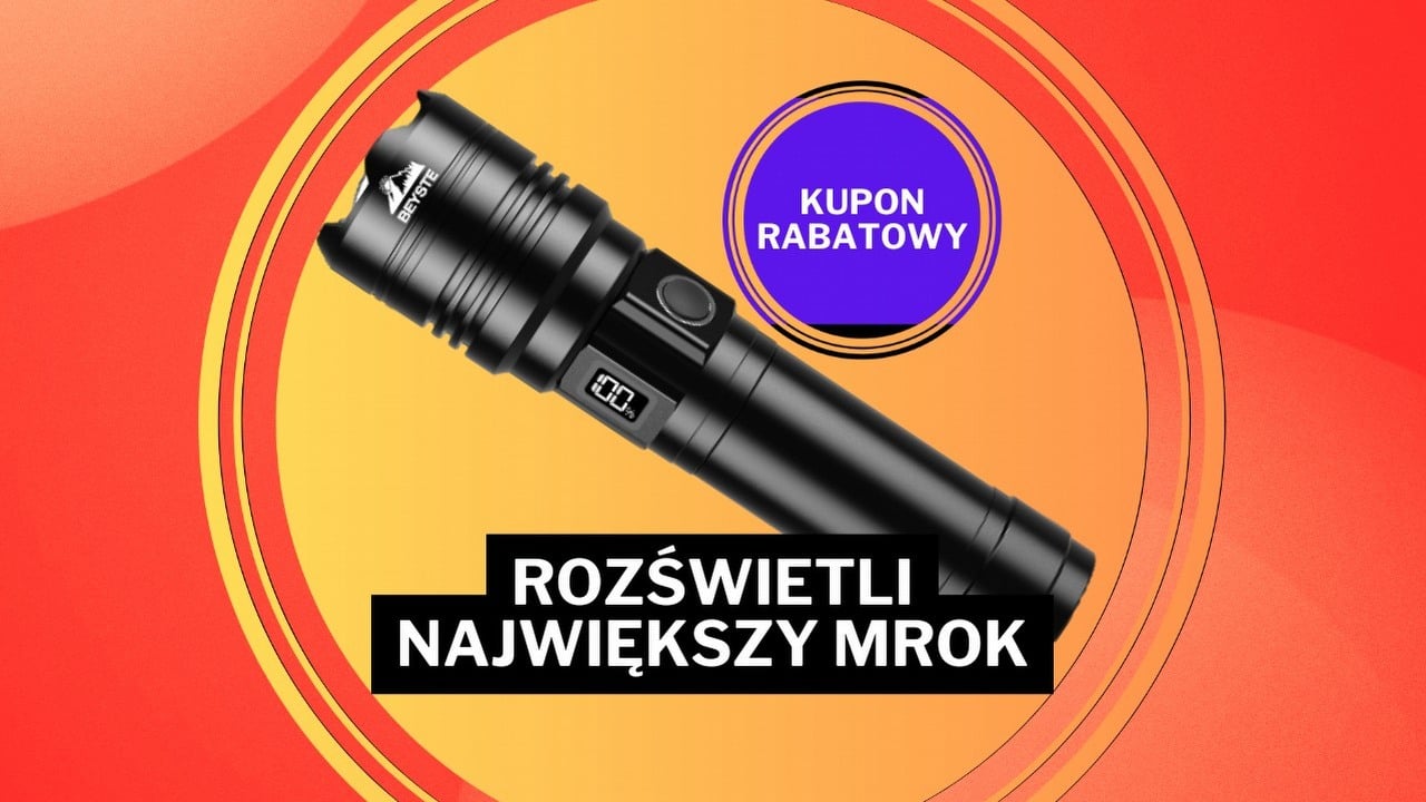 „Jest tak potężna, że można nią wezwać Batmana”. Hitowa latarka LED taniej z kuponem Amazona, źródło grafiki: Beyset; materiały promocyjne.