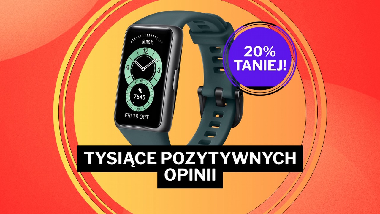 „Najlepsza rzecz, jaką kiedykolwiek kupiłem”. Uwielbiany smartband Huawei 20% taniej na Amazonie!, źródło grafiki: Huawei.