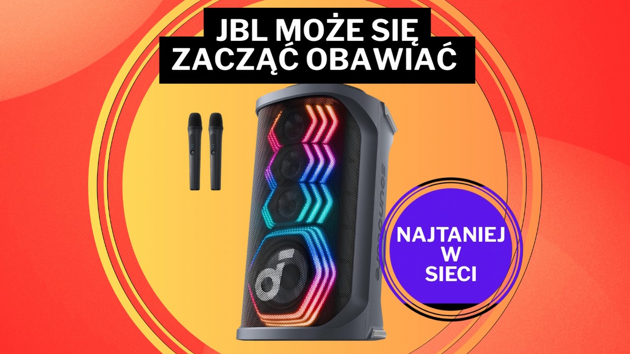 Ten potwór bezlitośnie bije JBL-a! 200-watowy głośnik to must have na polskim grillu, źródło grafiki: Anker soundcore.