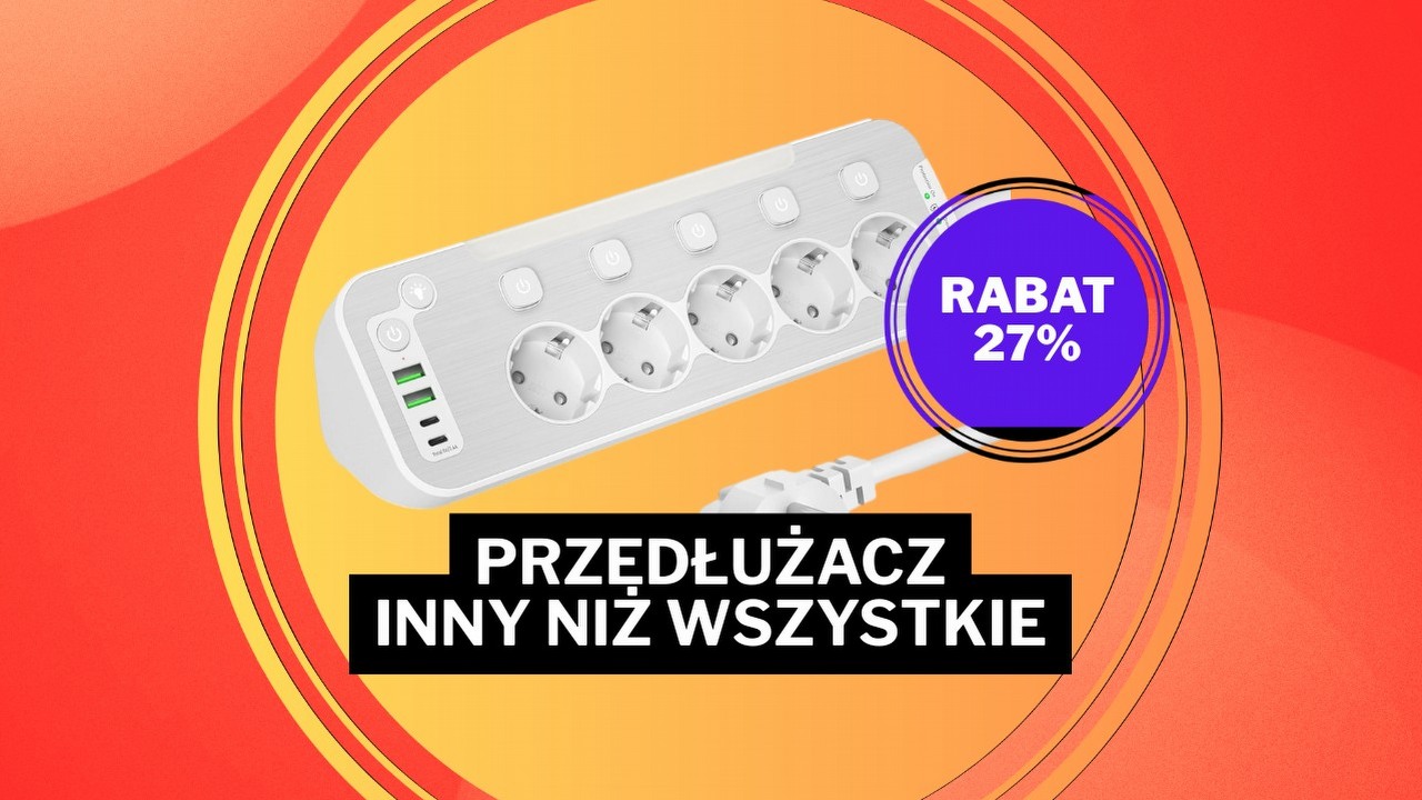 Pięć gniazdek, USB i lampka nocna w jednym? Amazon przecenił hitową listwę, źródło grafiki: Aonoka; materiały promocyjne.