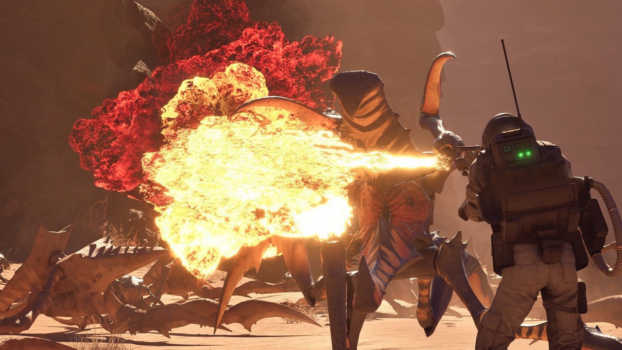 Dwie, niemal identyczne gry o walce z kosmicznymi robalami. Jedna stała się hitem, druga walczy o przetrwanie mimo licencji Starship Troopers, źródło grafiki: Offworld Industries..