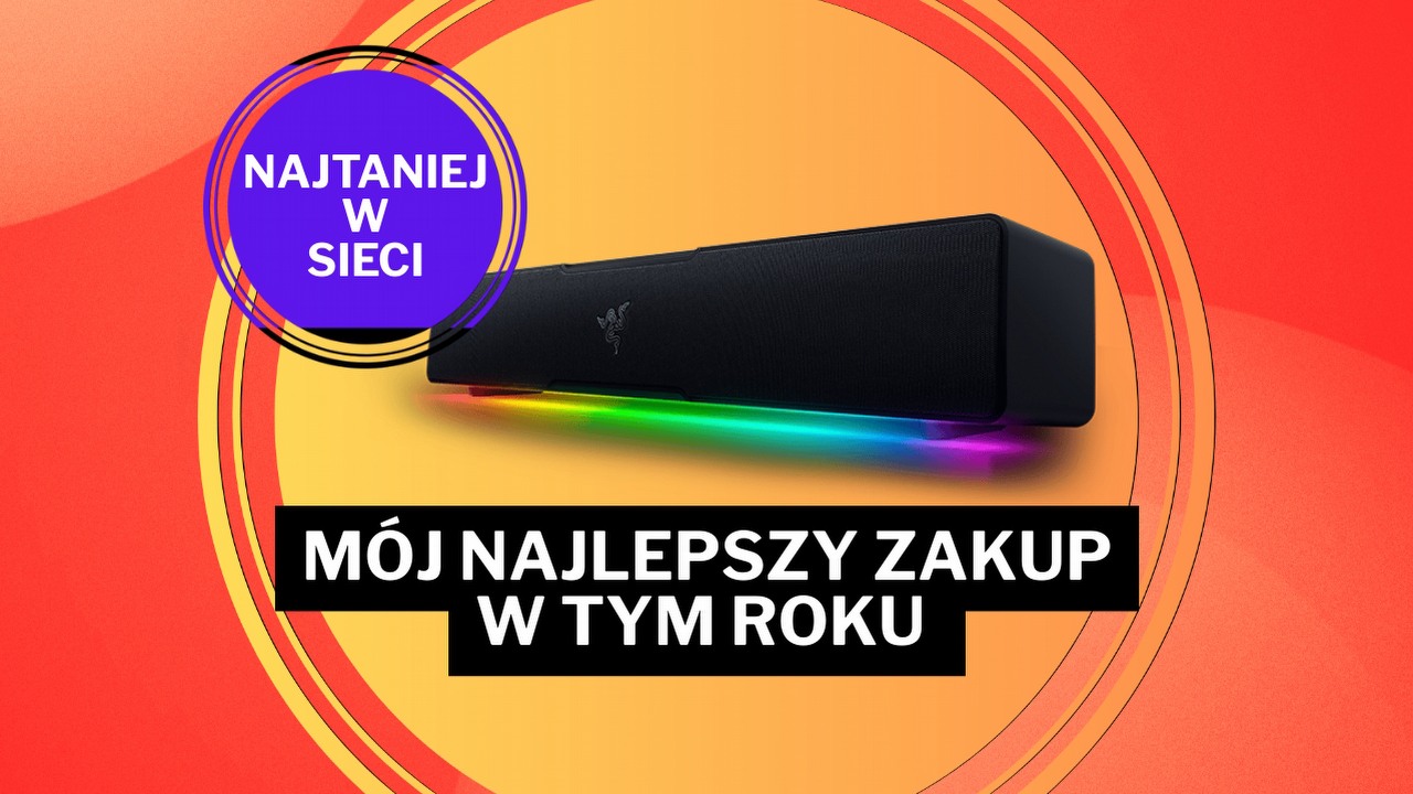 „Najwyższa jakość” w megapromocji na Amazonie. Soundbar Razera rozkochał w sobie wielu graczy, w tym i mnie, źródło grafiki: Razer.
