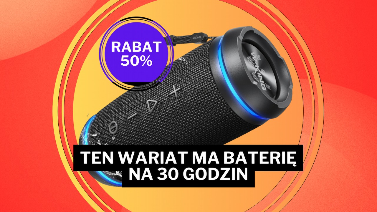 Amazon atakuje rabatem 50% na głośnik z baterią na 30 godzin. To maleństwo mieści się w torbie i zaskakuje brzmieniem, źródło grafiki: W-King; materiały promocyjne.
