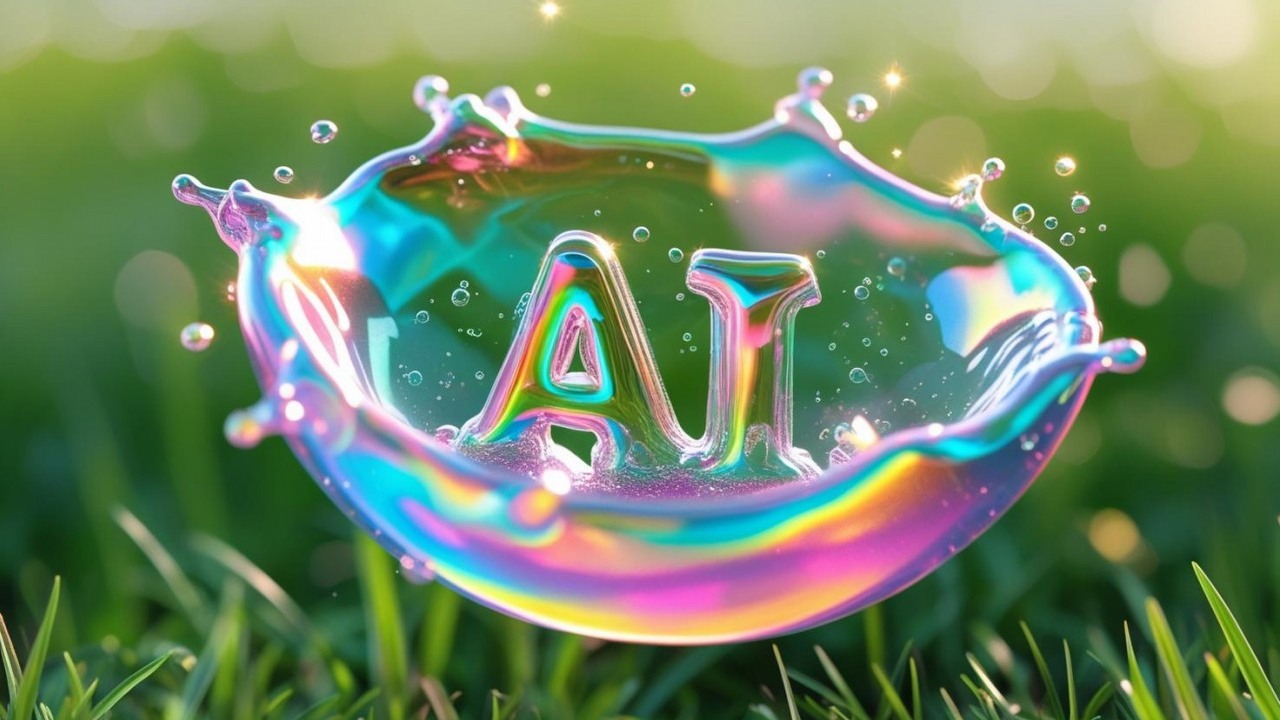 Bańka spekulacyjna wokół AI może nie wytrzymać zderzenia z rzeczywistością, zdaniem ekspertów „95% firm ponosi porażkę”, źródło grafiki: Canva AI.