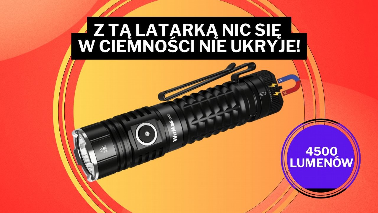 Z tą latarką ciemność i mrok już nigdy nie będą groźne. „Potęga" z funkcją powerbanku o ponad 110 zł taniej, źródło grafiki: Amazon.pl.