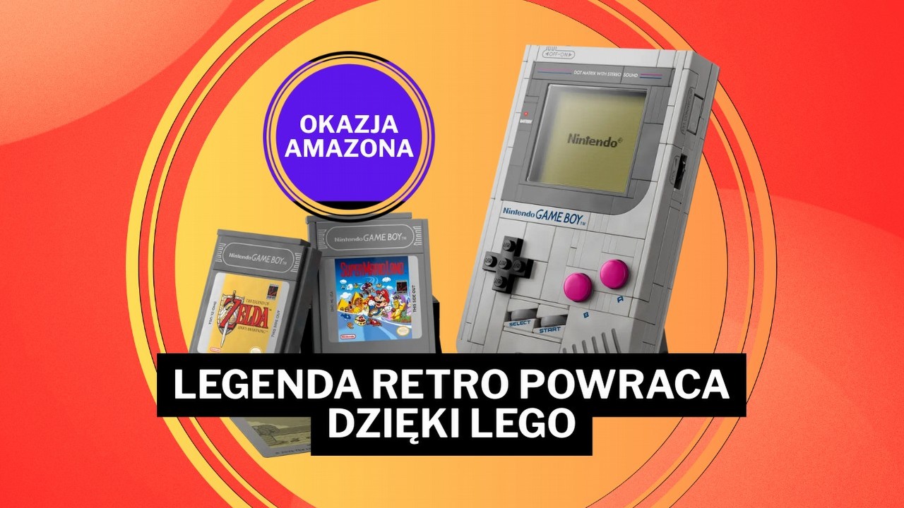 Amazon ma petardę dla fanów klocków i Nintendo. Ten Game Boy powinien trafić na półkę każdego gracza, źródło grafiki: LEGO; materiały promocyjne.