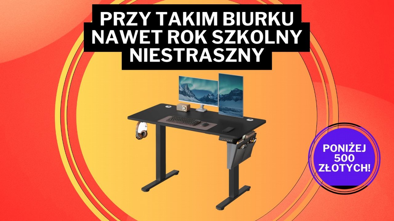 Z tym biurkiem nowy rok szkolny nie będzie straszny! Kupisz je na Amazonie z ogromnym rabatem.