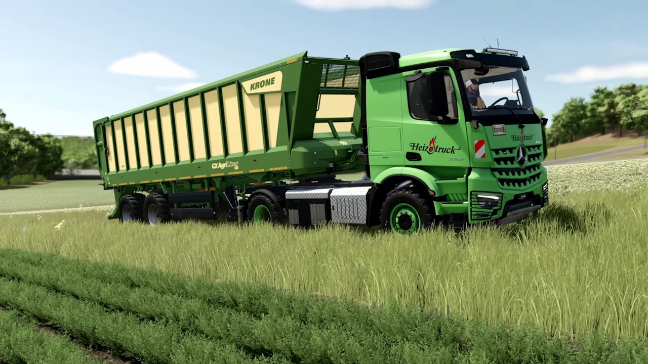 Popularny symulator nadrabia wielki brak, który mocno ciążył mu na premierę. Farming Simulator 25 otrzymał za darmo naprawdę pokaźny zestaw nowych maszyn, źródło grafiki: Giants Software.
