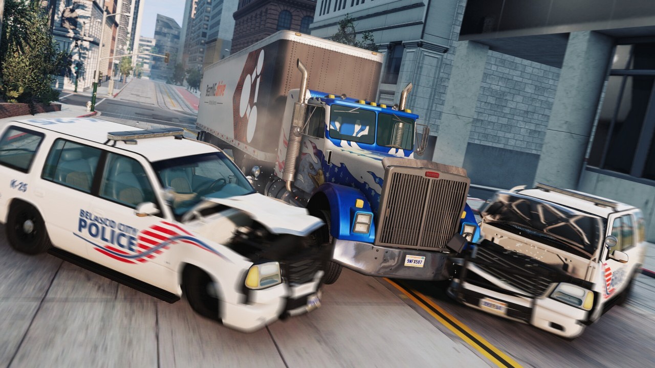 Gracz zmusił PS4 do uruchomienia potężnej gry z PC. Początkowo zapowiadała się katastrofa, źródło grafiki: BeamNG.drive; BeamNG; 2015.