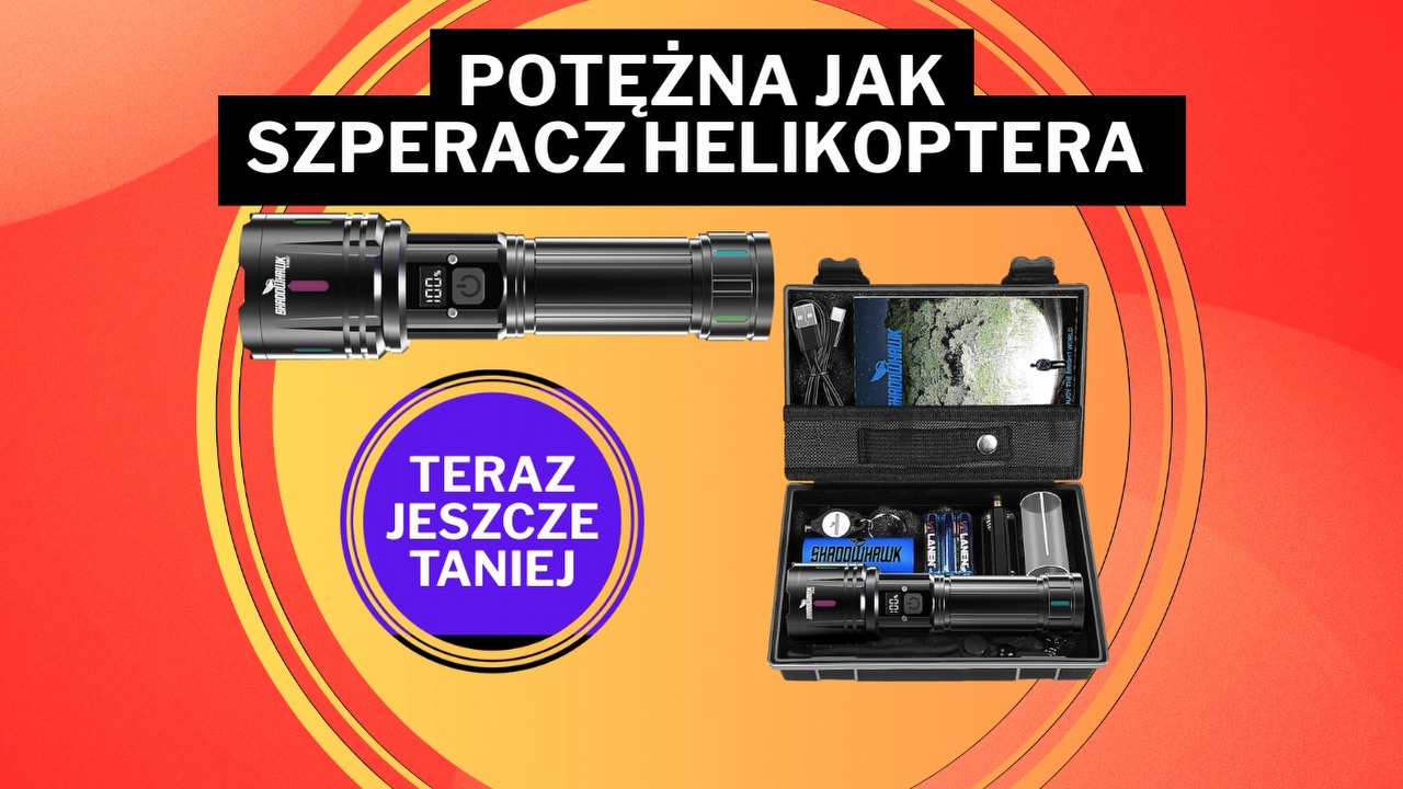 Uwielbiana latarka Polaków taniej niż podczas Prime Day. Ten sprzęt „zmienia noc w dzień”, źródło grafiki: Shadowshark.