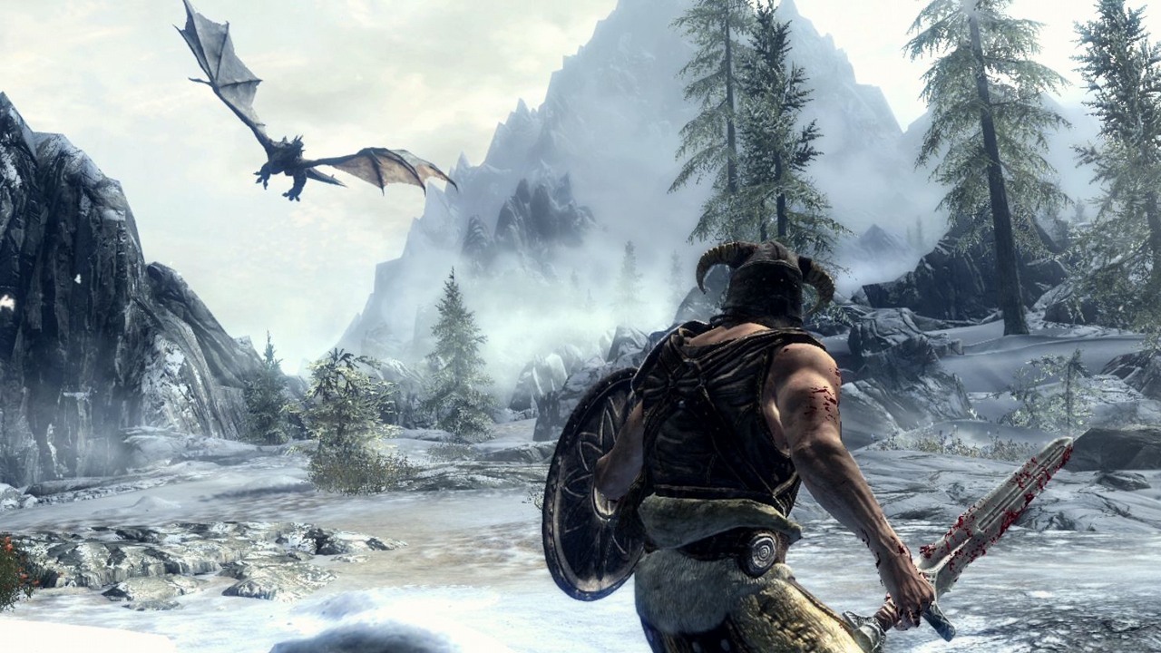 Skyrim niemal uciekł przed innym wielkim hitem, tak jak teraz wszyscy unikają starcia z GTA 6. Bethesda poszła jednak na całość: „To duża marka, ale nie lepsza gra”, źródło grafiki: Bethesda Softworks..