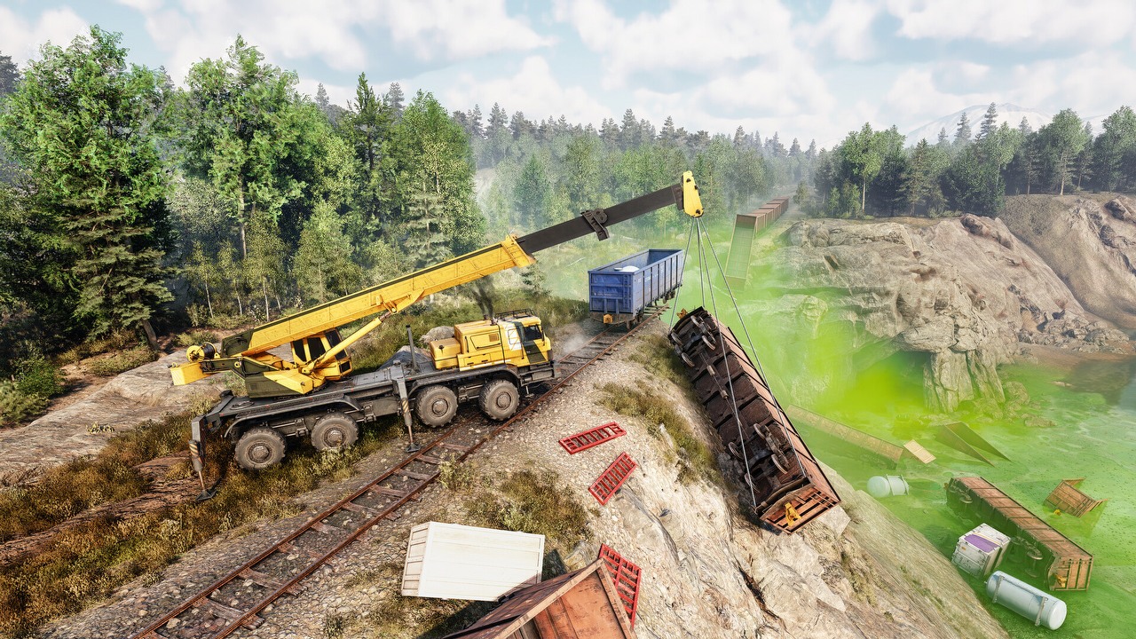 Sandboxowa gra o budowaniu stała się nie tylko bardziej realistyczna, ale też wymagająca. Nowy dodatek zawiódł jednak graczy RoadCraft, źródło grafiki: Focus Entertainment..