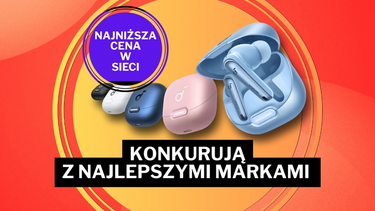 Bestsellerowe słuchawki kilkadziesiąt złotych taniej niż w innych sklepach. Amazon rozpoczął tydzień od prawdziwej bomby, źródło grafiki: Anker Soundcore.