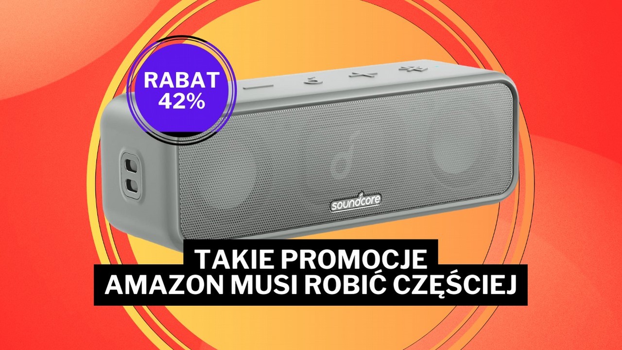 Ta promocja Amazona nie bierze jeńców. Głośnika Ankera działa 24 godziny na baterii i kosztuje 42% mniej, źródło grafiki: Anker; materiały promocyjne.
