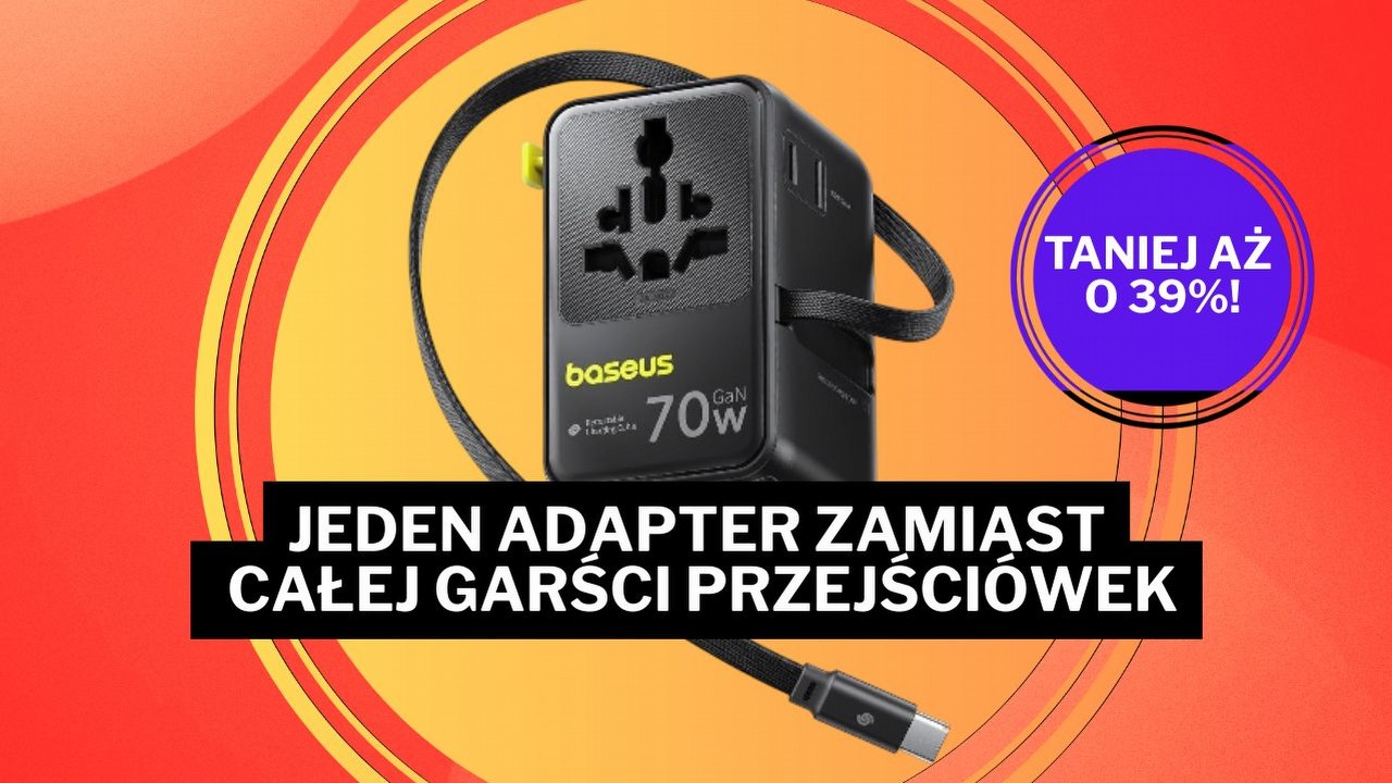 Adapter idealny do podróży do ponad 180 krajów kupisz teraz na Amazonie taniej o prawie 40%, źródło grafiki: Amazon.pl.