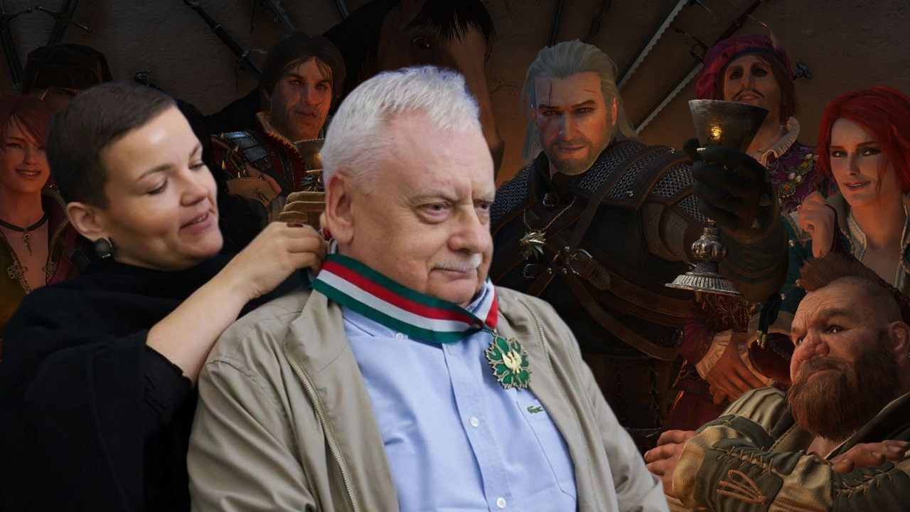 Andrzej Sapkowski otrzymał najwyższe odznaczenie. CD Projekt Red pospieszył z gratulacjami: „Nie byłoby gry Wiedźmin bez Mistrza!”, źródło grafiki: gov.pl / CD Projekt Red.