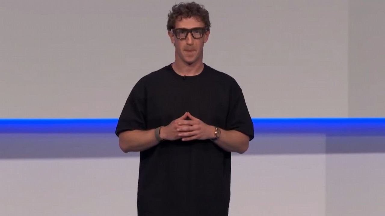 Mark Zuckerberg chciał pokazać AI w Meta Glasses, ale prezentacja zakończyła się porażką; winę zrzucono na kiepskie WiFi, źródło grafiki: YouTube: Meta Developers; 2025.