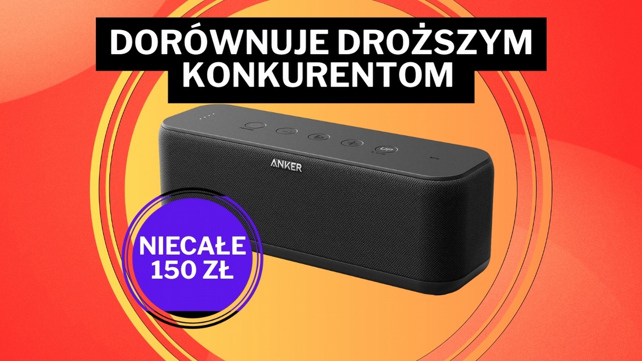 Amazon zaczął tydzień od prawdziwego hitu. Uwielbiany głośnik jest teraz w najlepszej cenie od wielu miesięcy, źródło grafiki: Anker.