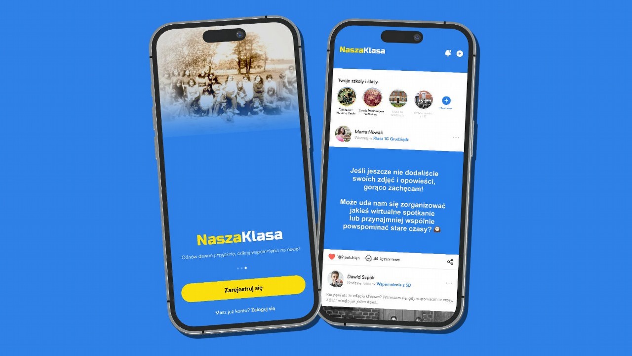 NaszaKlasa powróciła, ale tylko na telefony; internauci wieszczą szybki upadek, a twórca zdradza skąd wziął się pomysł na reaktywację, źródło grafiki: ourCLASS; materiały promocyjne.