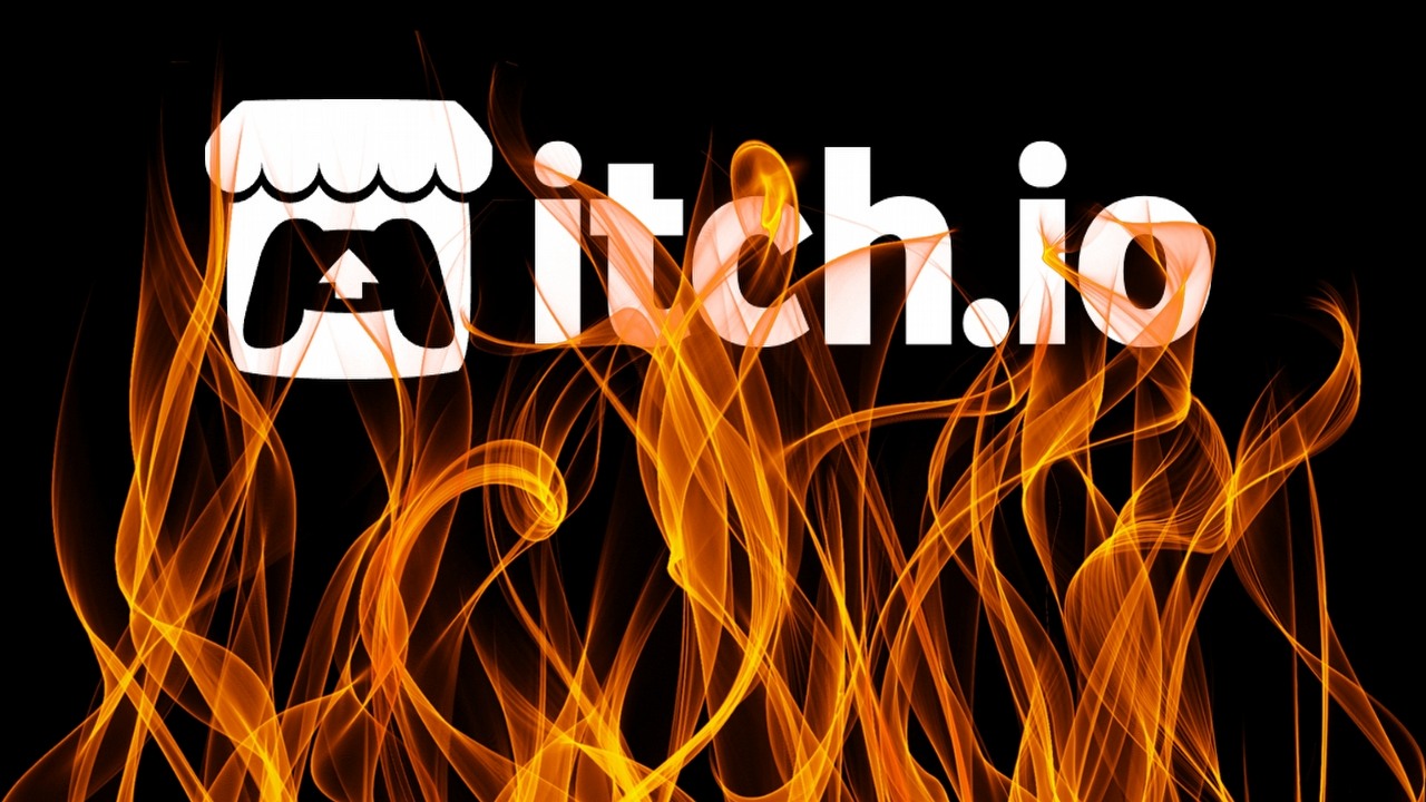 Pogrążona w chaosie popularna platforma z grami ma coraz większe problemy z wypłacaniem twórcom pieniędzy na czas. Nie to jednak jest najgorsze, źródło grafiki: itch.io / Canva.