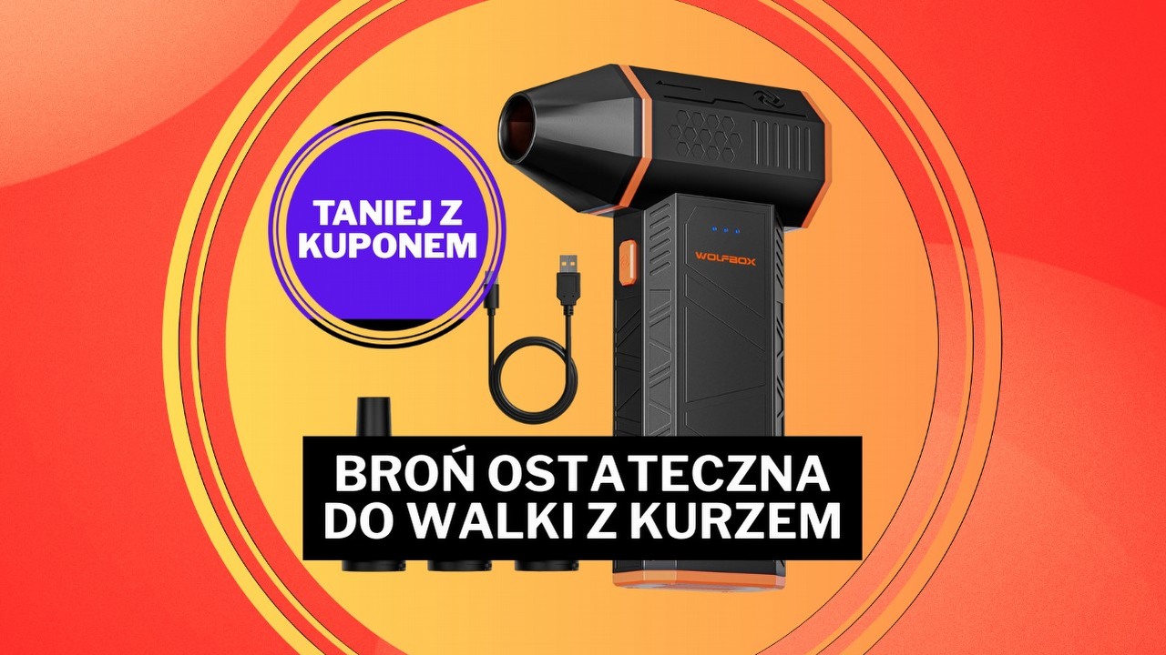 Amazon przecenia gadżet, który czyści wszystko - komputer, auto, biurko. Ten „niesamowity produkt" nie kosztuje nawet 200 zł, źródło grafiki: Wolfbox; materiały promocyjne.