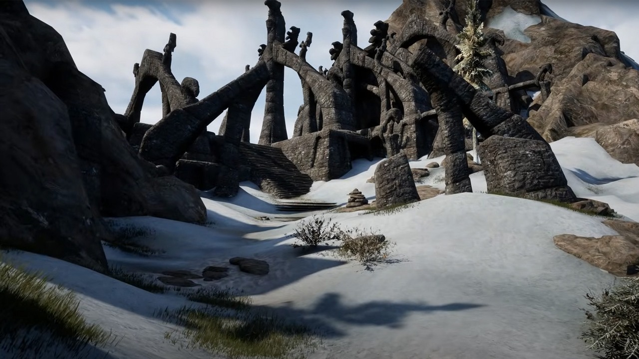 Nowe demo Skyrima na Unreal Engine 5 już jest, ale nie znajdziesz w nim walki, questów ani mechanik RPG, źródło grafiki: Bethesda.