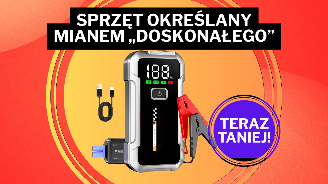 „Dobrze mieć go przy sobie”. Must have dla kierowców - rozrusznik samochodowy za około 150 zł na Amazonie, źródło grafiki: YDBAO.