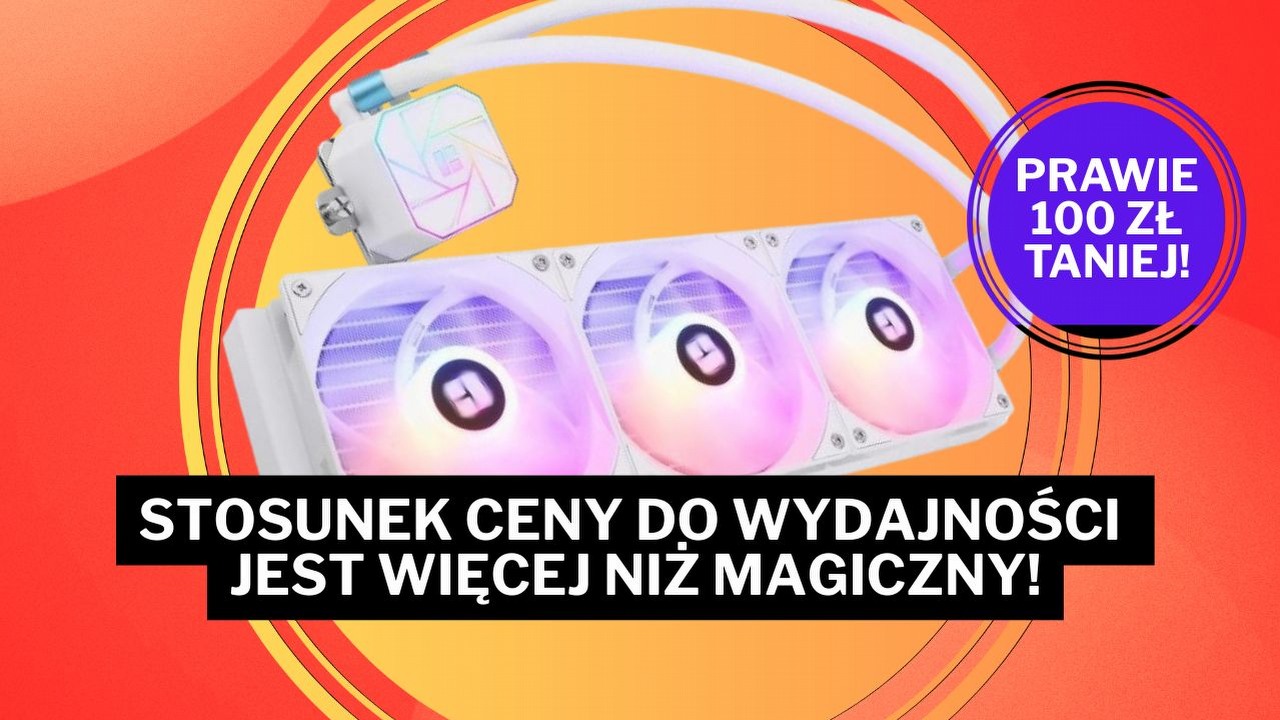 „Doskonale wysublimowane i niedrogie”. To łatwe w instalacji bestsellerowe chłodzenie wodne kupisz prawie 100 zł taniej na Amazonie, źródło grafiki: Amazon.pl.