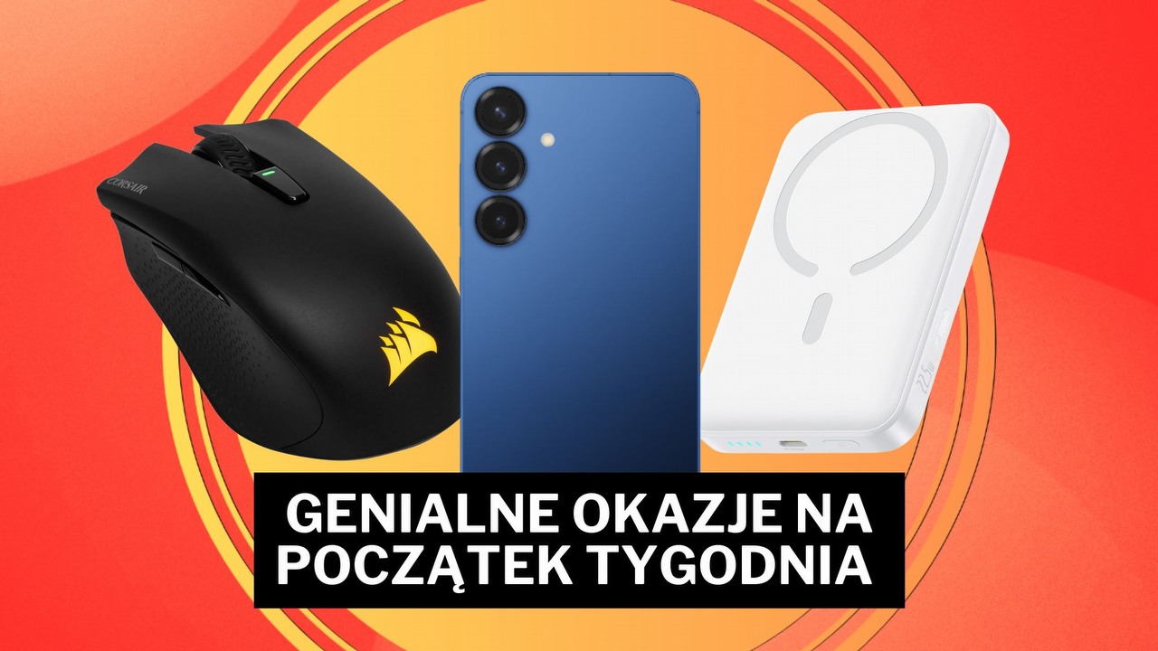 Amazon szokuje genialnymi okazjami. W ofercie znajdziecie smartfon Samsunga i bezprzewodowy powerbank, źródło grafiki: Amazon, Samsung; grafiki promocyjne.