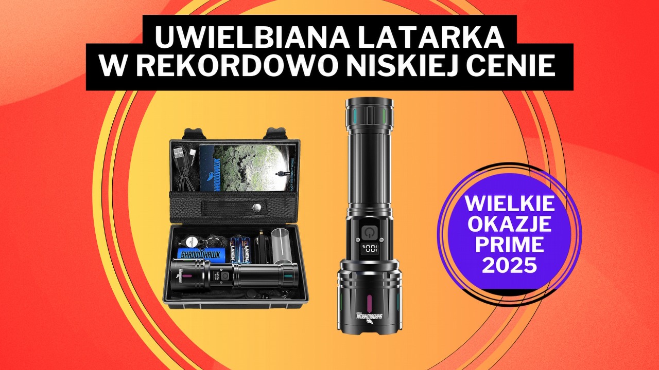Latarka potężna jak „szperacz helikoptera” w rekordowo niskiej cenie! To może być hit Wielkich Okazji Prime 2025 Amazona, źródło grafiki: Shadowshark.