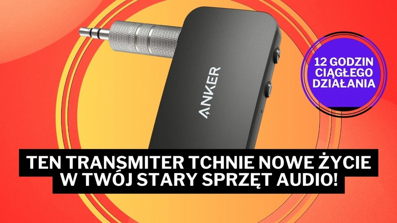 „Najlepszy transmiter, jaki miałem” aż 60% taniej! Uniwersalny gadżet Ankera doda bezprzewodową muzykę do każdego sprzętu audio, źródło grafiki: Amazon.pl.