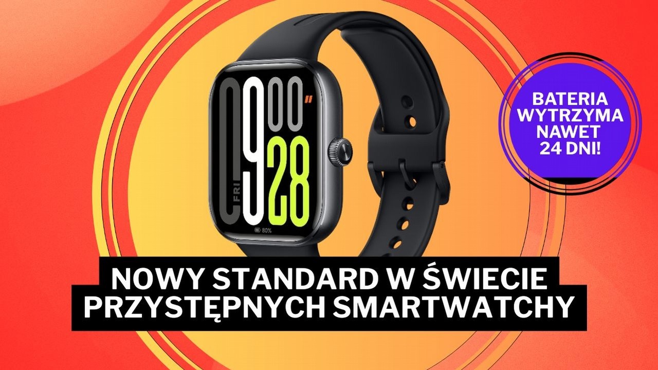 „Ten smartwatch to bestia". Ma wyśmienitą baterię, funkcje jak Apple Watch i kosztuje 100 zł taniej na Amazonie, źródło grafiki: Xiaomi.