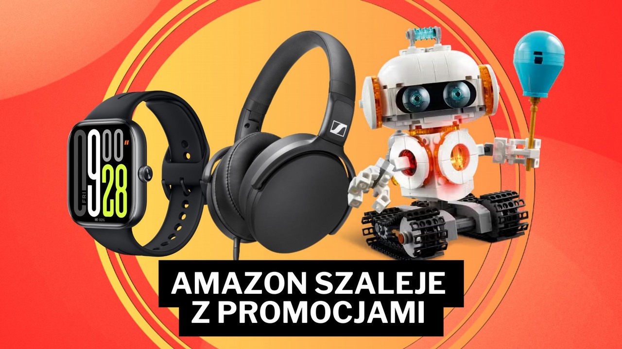Najlepsze promocje na Amazonie - dziś taniej znajdziecie świetne słuchawki i podświetlany kontroler do Nintendo Switcha, źródło grafiki: Amazon, Sennheiser, LEGO; grafiki promocyjne.