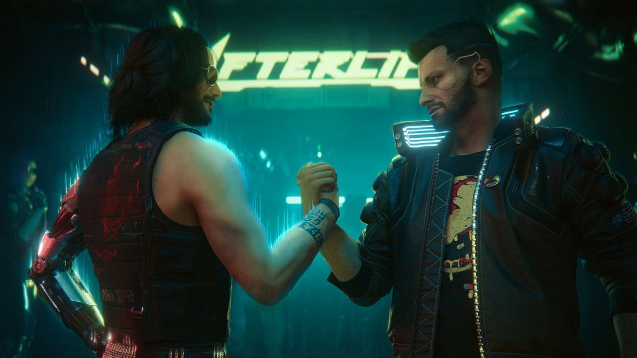 Gracz Cyberpunka 2077 nagle przeleciał przez mapę i niespodziewanie wylądował w sekretnej wieży, w której miały miejsce retrospekcje Johnny'ego Silverhanda, źródło grafiki: CD Projekt Red..