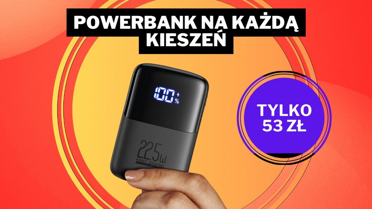 „Kupiłam 3 w ciągu kilku miesięcy”. Ten powerbank kosztuje nieco ponad 50 zł, a zmieści się w każdej kieszeni i ekspresowo naładuje telefon, źródło grafiki: Amazon; grafika promocyjna.