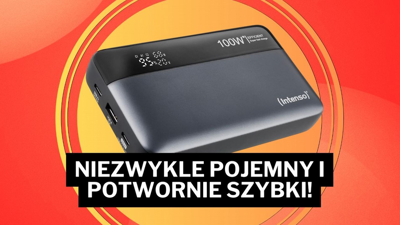Ten powerbank pozamiatał! 20 000 mAh i 100 W za niecałe 160 zł - „doskonałe rozwiązanie dla każdego, kto dużo podróżuje”, źródło grafiki: Intenso.