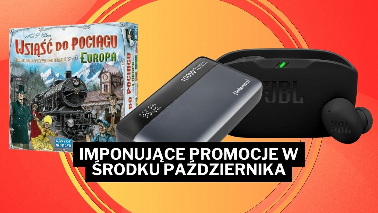 Dziś taniej dorwiesz kompaktowy powerbank 20 000 mAh i kultową imprezową grę - poznaj najlepsze okazje Amazona, Empiku i Euro, źródło grafiki: Intenso, JBL, Rebel.