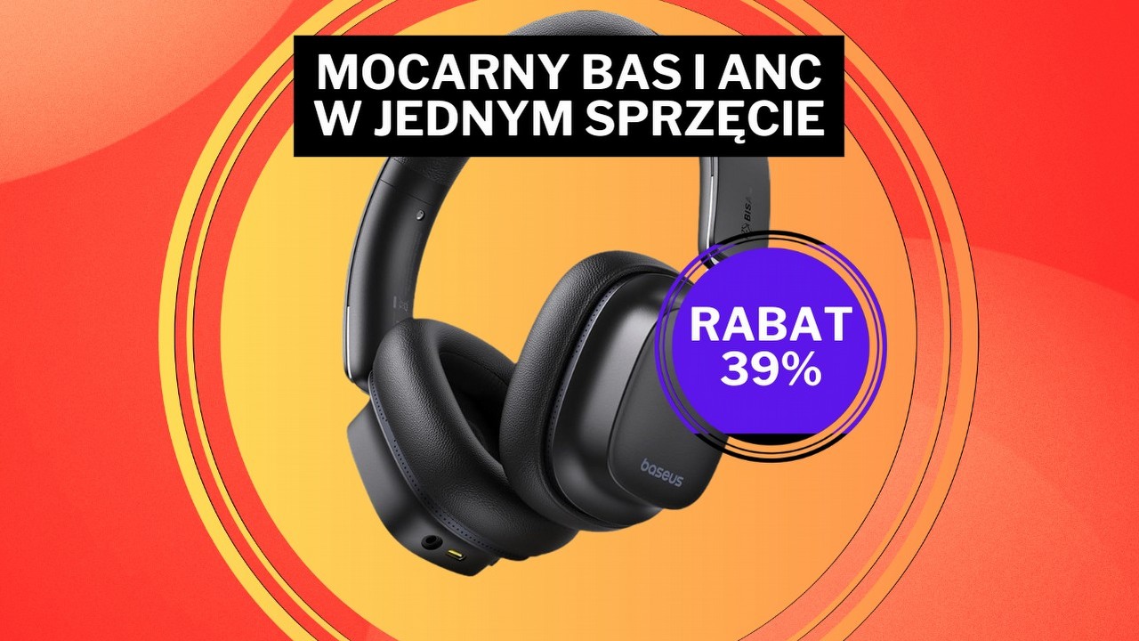 „Mocny bas, ultra wciągający surround audio”. Prawie 40% mniej za słuchawki Baseusa, dzięki którym ludzie odkrywają muzykę na nowo, źródło grafiki: Baseus; materiały promocyjne.
