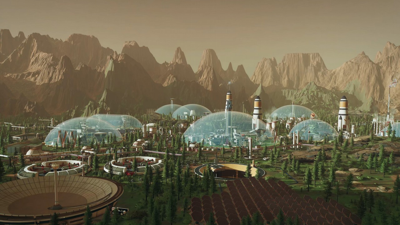 Świetny kosmiczny city builder powróci ładniejszy i znacznie większy. Fani Surviving Mars mają jednak dużo obaw, źródło grafiki: Surviving Mars: Relaunched.