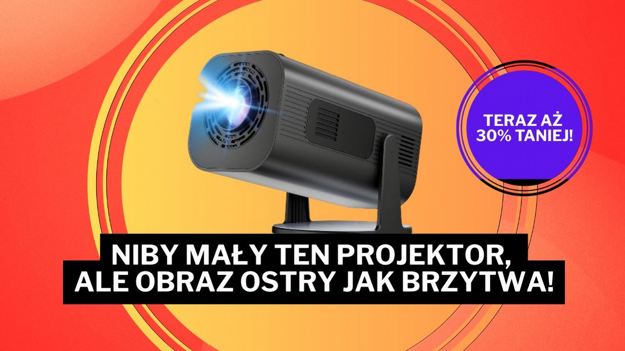 „Wziąłem go na wakacje, gdzie zastąpił nieporęczny telewizor”. Ten projektor zapewnia 1080p Full HD za mniej niż 300 złotych!, źródło grafiki: Amazon.pl.